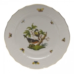 Rothschild Bird Service Plate, Motif #1 Many connoisseurs consider this pattern, first created in 1850 for the Rothschild family of Europe, to be the epitome of hand painting on porcelain. Twelve different motifs portray a 19th century tale about Baroness Rothschild, who lost her pearl necklace in the garden of her Vienna residence. Several days later it was found by her gardener, who saw birds playing with it in a tree.

This is a special order item. Please call store for delivery timing.